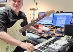 Jeff Anvinson at the Music Studio